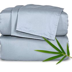 NEW King Sheet Set by Pure Bamboo, Sterling Blue