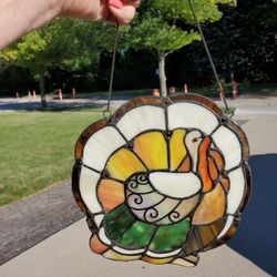 Turkey Stain Glass Suncatcher