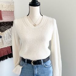 LOFT Mohair Wool Blend Crewneck Sweater size xs