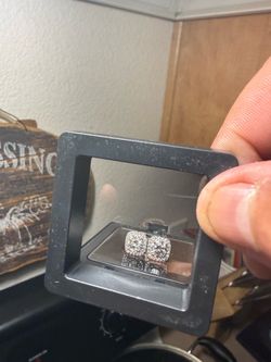 Diamond Halo Cushion Stud Earrings
