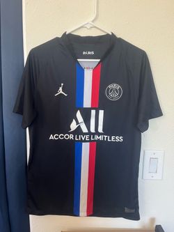 Nike Jordan Paris Saint-Germain PSG 2019/20 Fourth Soccer Jersey Black M Medium