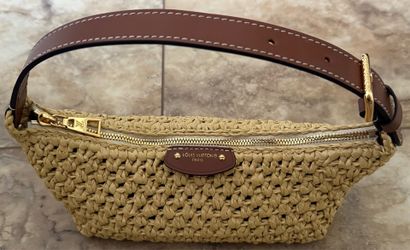 Louis Vuitton Pochette Hills in Raffia Shoulder Bag