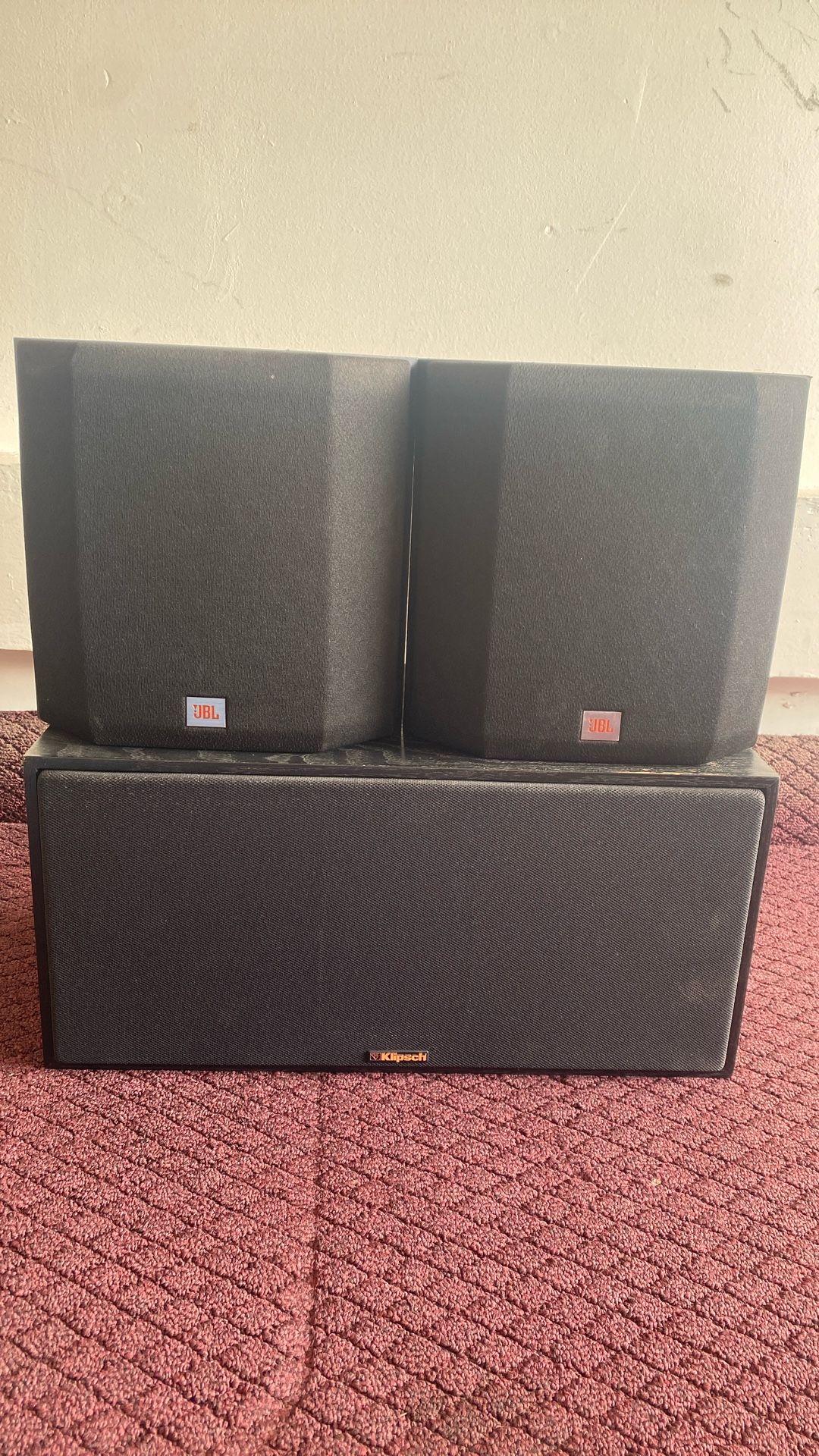 JBL Wall Speakers/ Klipsch Center Speaker