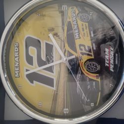 Ryan Blaney Wall Clock