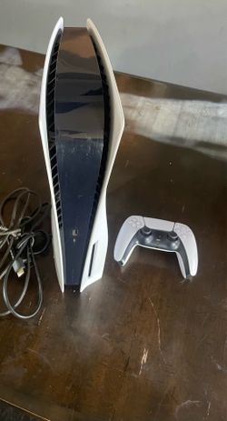 PS5 Disc Edition + Controller + HDMI + Power Cord – Great Condition