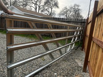 16ft Galvanized, Panel, Gate.
