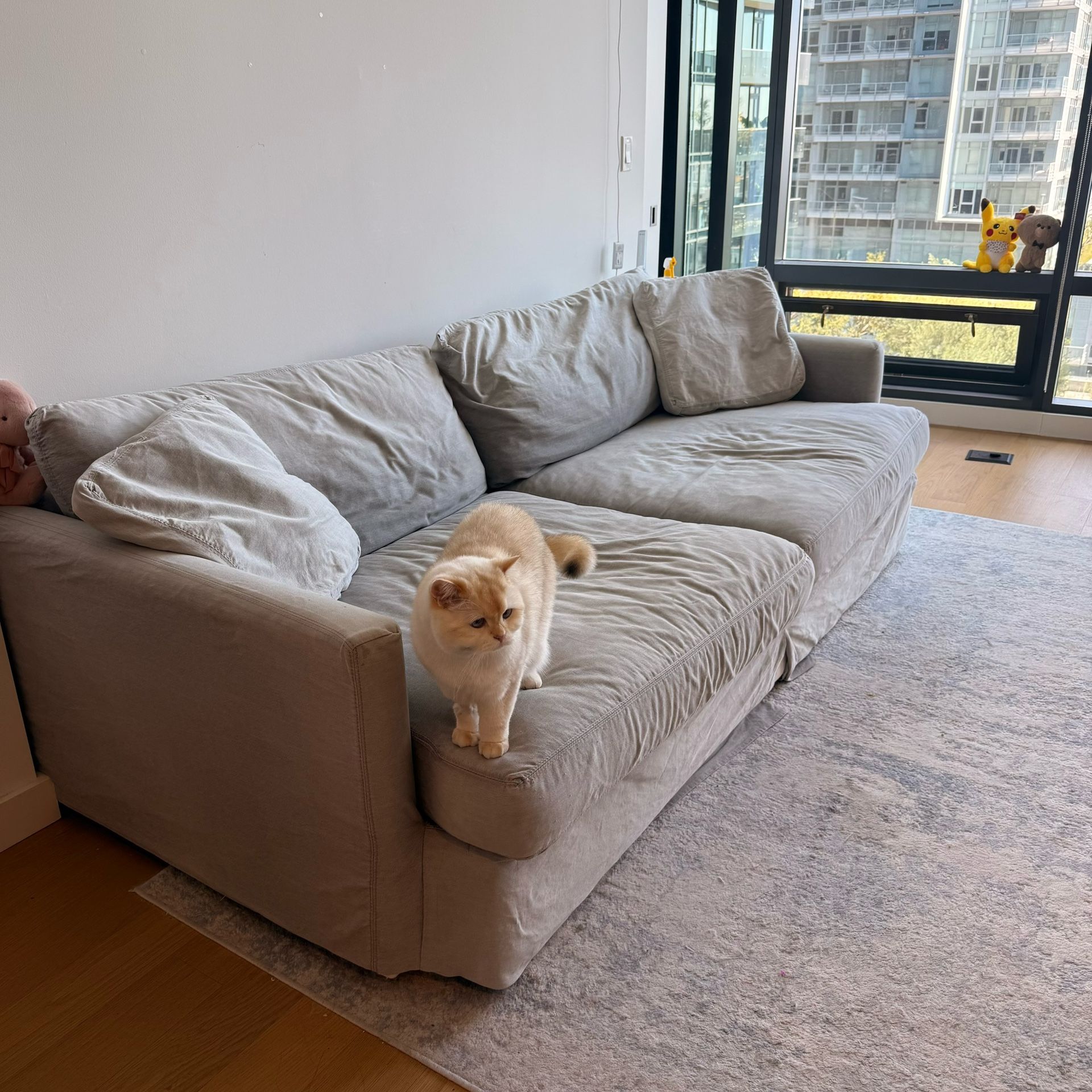 Crate and Barrel Lounge Deep 93" Sofa