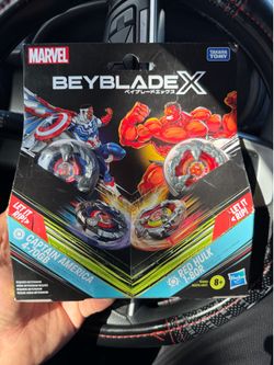 Beyblade x Captain America vs Red hulk