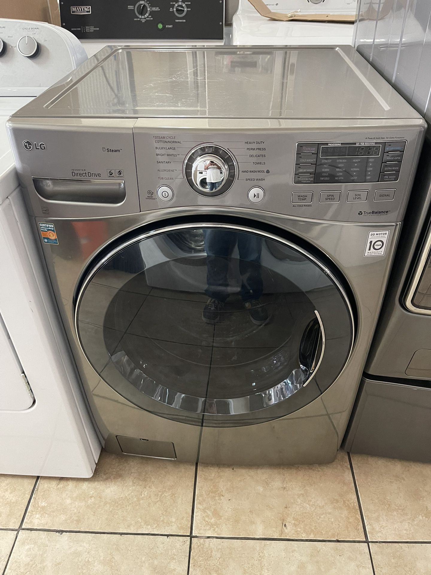 Front Load LG Washer With Steam