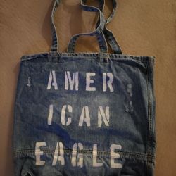 American Eagle Denim Tote Bag