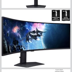 Samsung 49” Odyssey G9 Series DQHD 1000R Curved Gaming Monitor, 1ms(GtG), VESA DisplayHDR 1000, 240Hz, AMD FreeSync Premium Prop