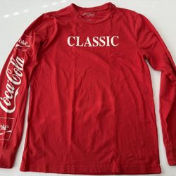 Coca-Cola Men’s Red Classic Long Sleeve Shirt Small