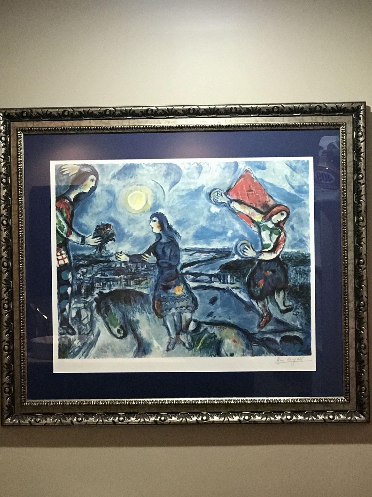 Beautifully framed Marc Chagall print - perfect condition.