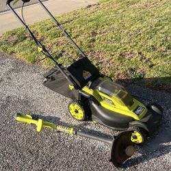 Ryobi Lawn Mower And Edger 