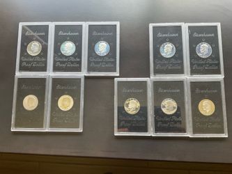 Silver Dollars. Eisenhower 40% proof dollars from the U.S. mint