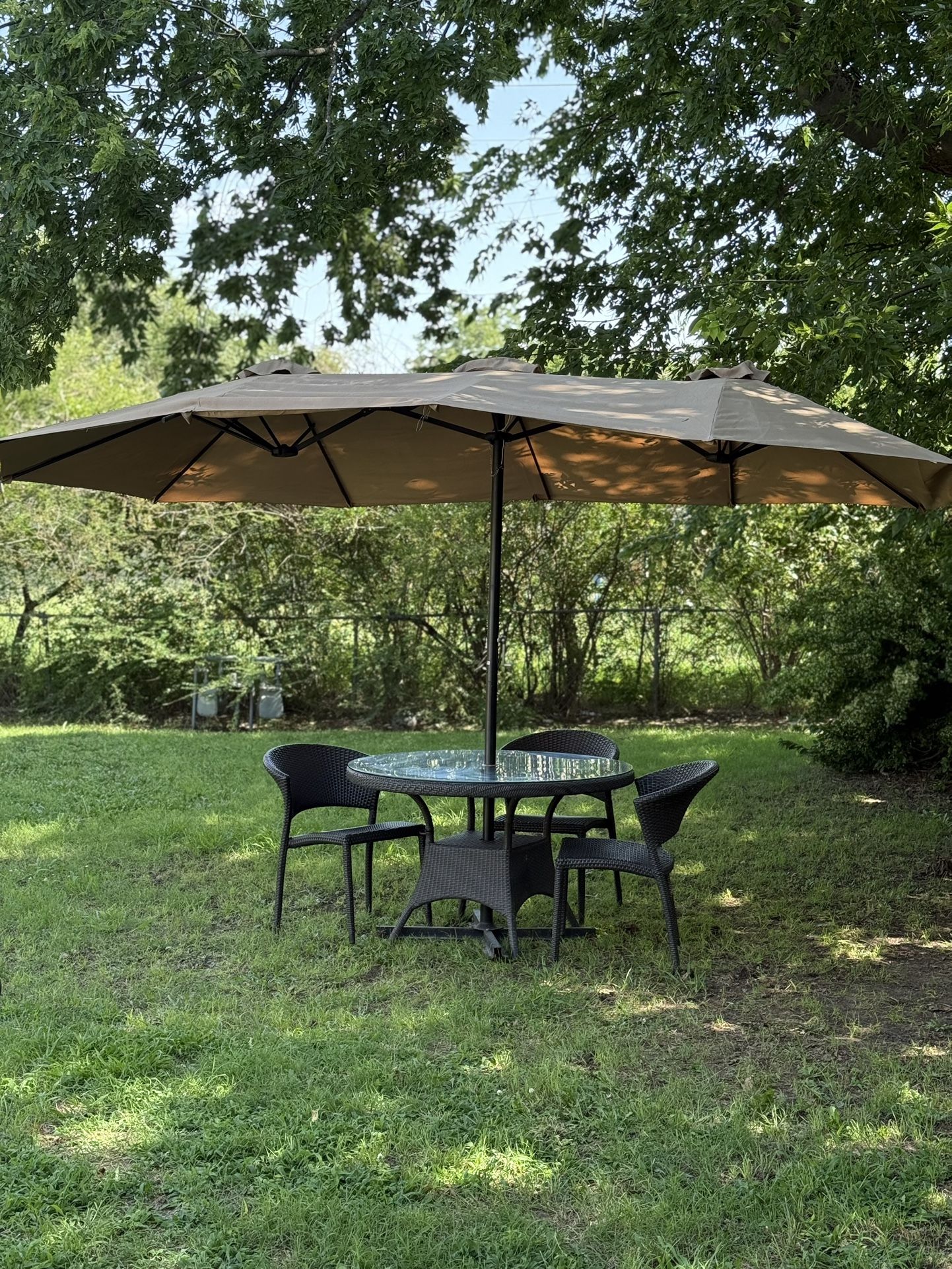 Wicker Table With Wicker Chairs