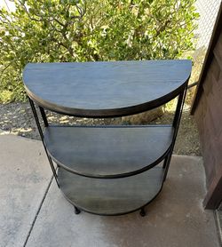 3 Tiered  Half-round Industrial Shelf