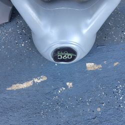 ONE PLASTIC 20 POUND KETTLE BELL.