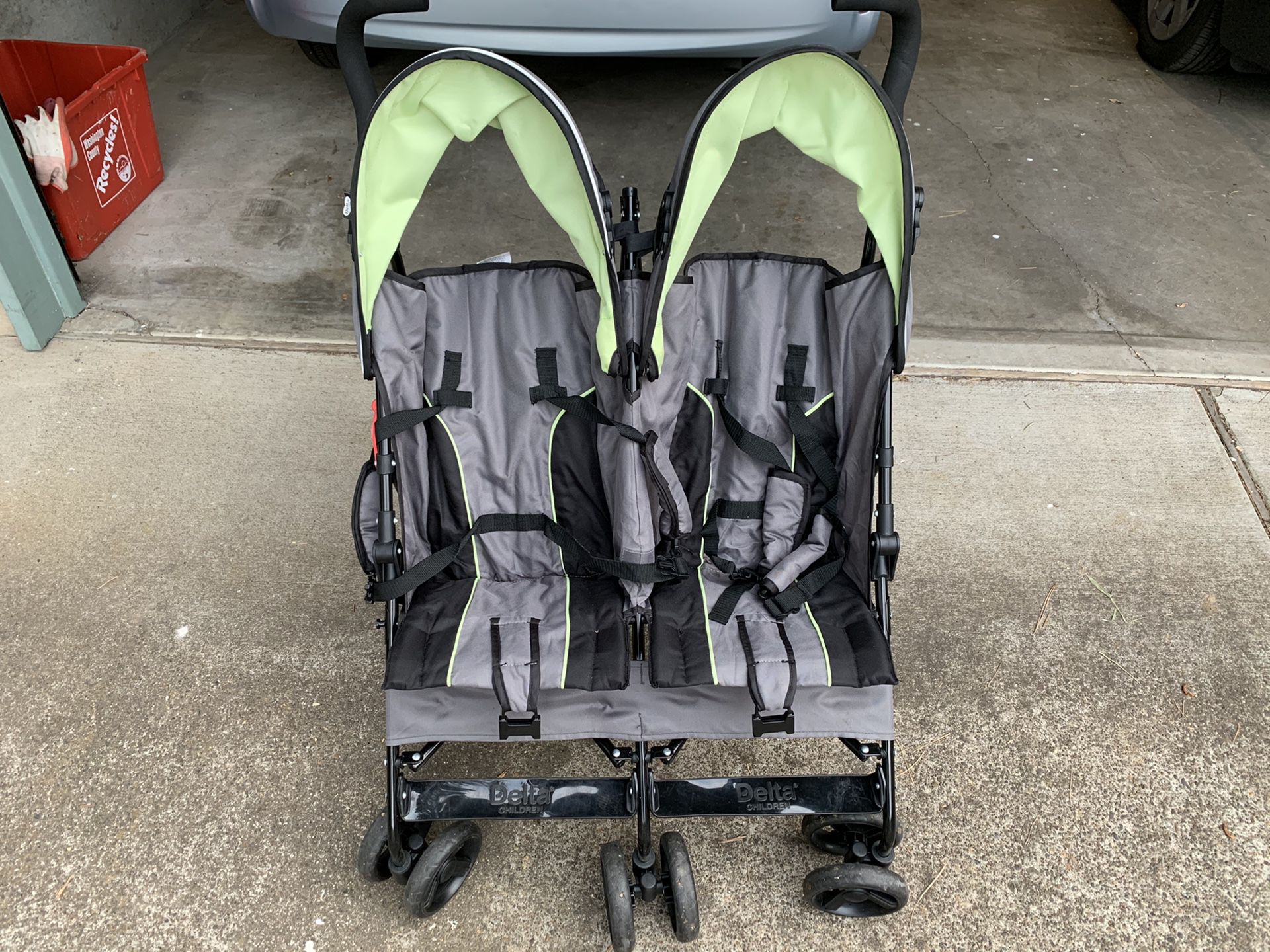 Delta double stroller. Almost new!