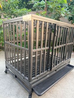 LUCKUP Heavy Duty Dog Crate Cage