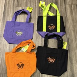 traders joe halloween tote bags Full Set Of 4