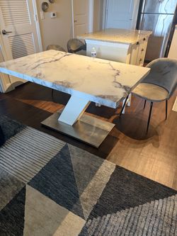 Dining table with chairs