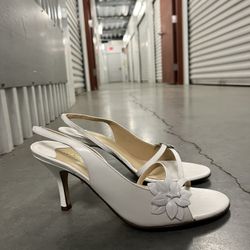 Andrea White Heels