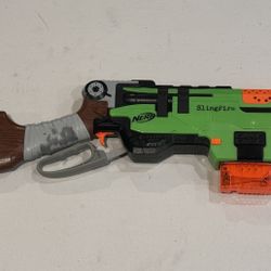 NERF Zombie Slingfire w/ full 6rd magazine