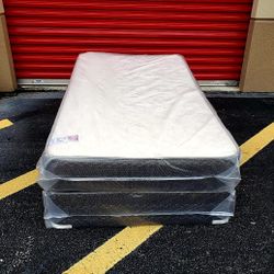 NEW TWIN SIZE MATTRESS AND BOX SPRING-2PCS