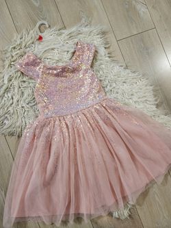 Beautiful Pink CHRISTMAS Dress, 8Y,  $20