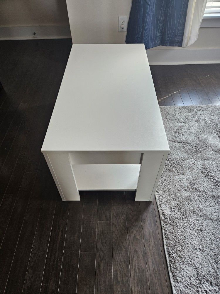 White Storage Coffee Table