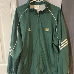 Adidas Norte Dame Windbreaker Size Large