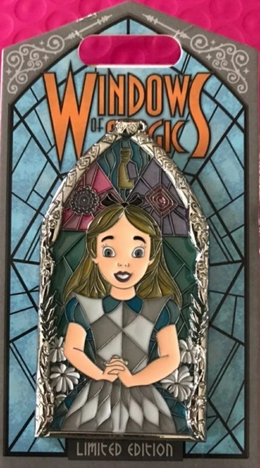 Windows of Magic Alice in Wonderland Pin