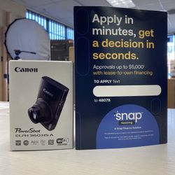 Canon PowerShot ELPH 360 HS A Camera (Located In Downey, CA)