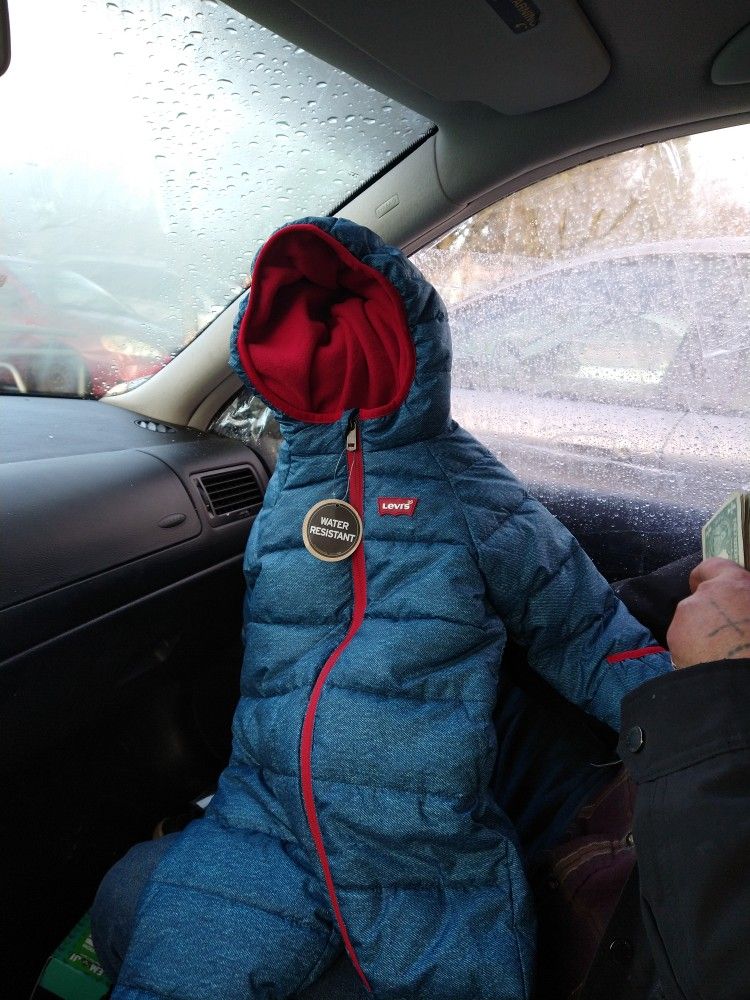 two 6 month boy snow suit Levi & nike