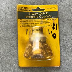 Brand New 3-Way Manifold Coupler