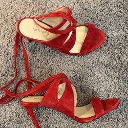 Red Sandal Heels 