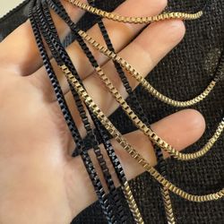 Beautiful Gift ( 8 Layers Necklace) Black, And Gold