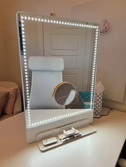 RIKI TALL LED vanity mirror for podcasters - makeup vanity