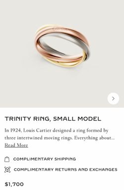 Cartier trinity small ring size 51