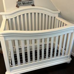 White Baby Crib 