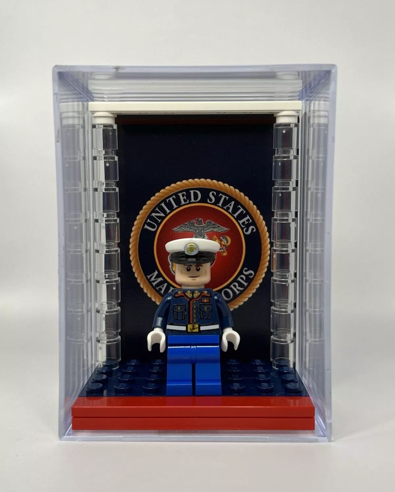 Lego US Marine Corps Minifigure Display Case LIMITED EDITION FORCE PACK
