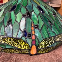 Dragonfly Stained Glass 18” lamp shade