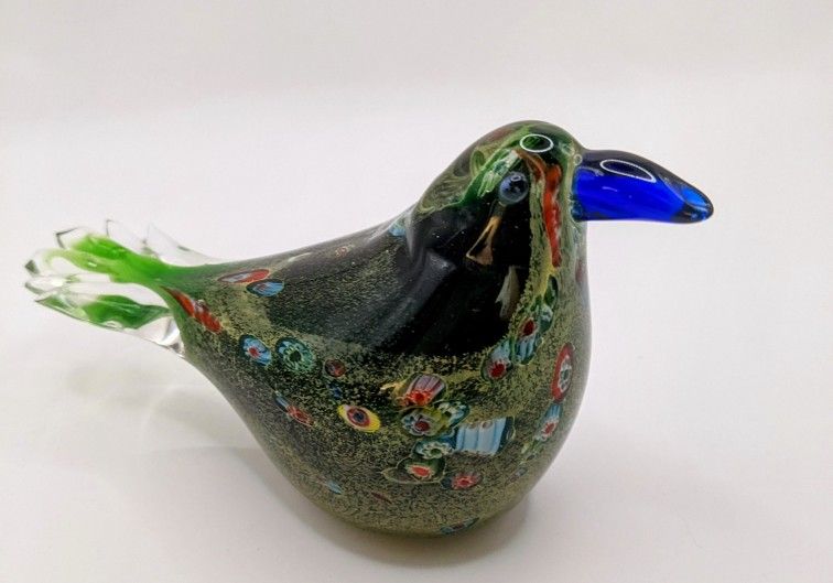 Millefiori Glass Bird