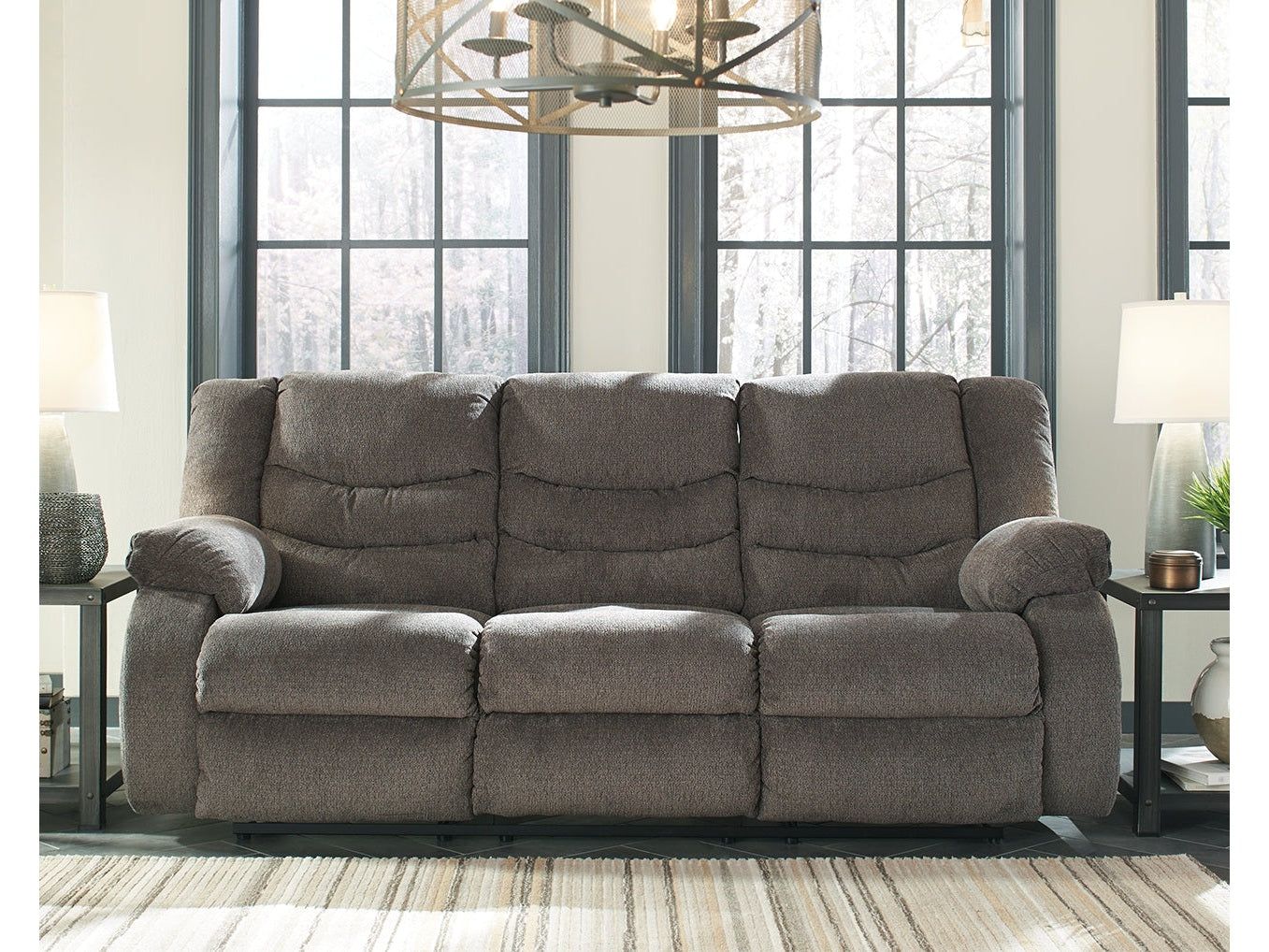 Tulen Gray Manual Reclining Sofa