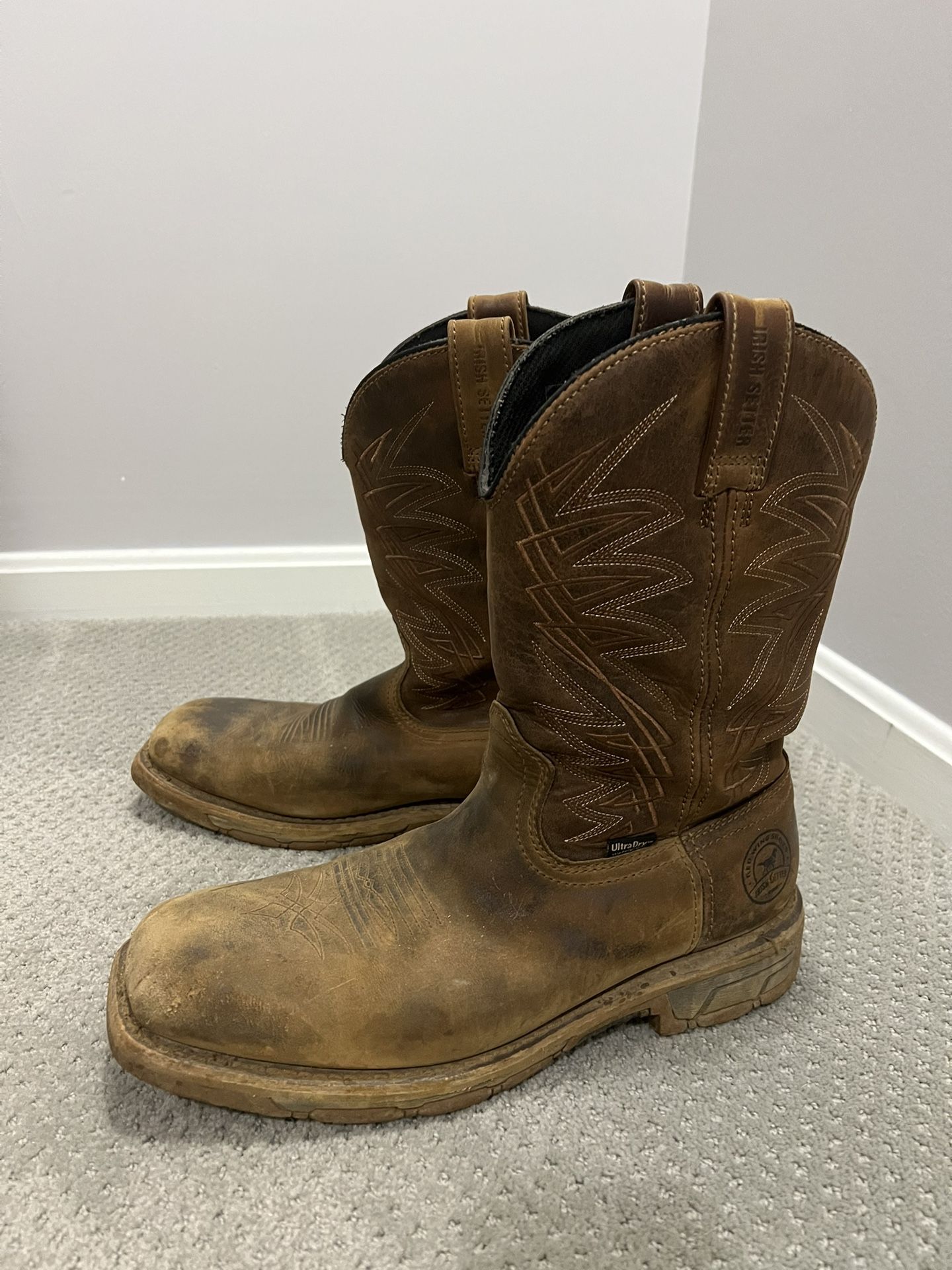 Red Wing Irish Setter Marshall Waterproof Western Work Boots for Men
