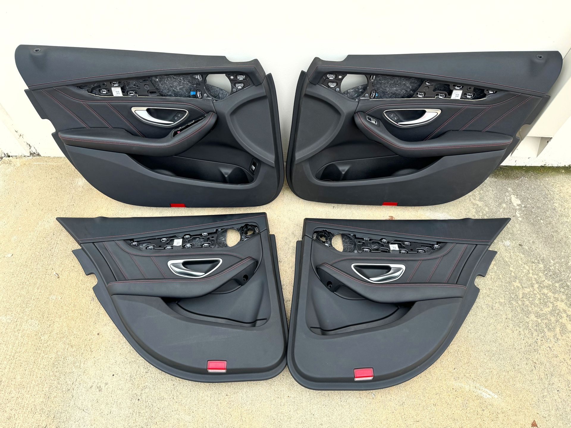 2015+ Mercedes W205 C-Class C300 C43 C63 AMG Door Interior Trim Panels