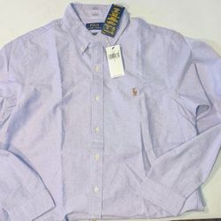 New men's polo Large Full Button Down Shirt