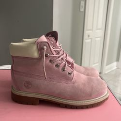 Pink Timberlands 