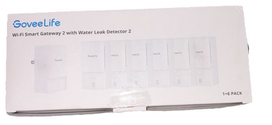 GoveeLife Wi-Fi Smart Gateway 2 with Water Leak Detector 2 (1+6 Pack)